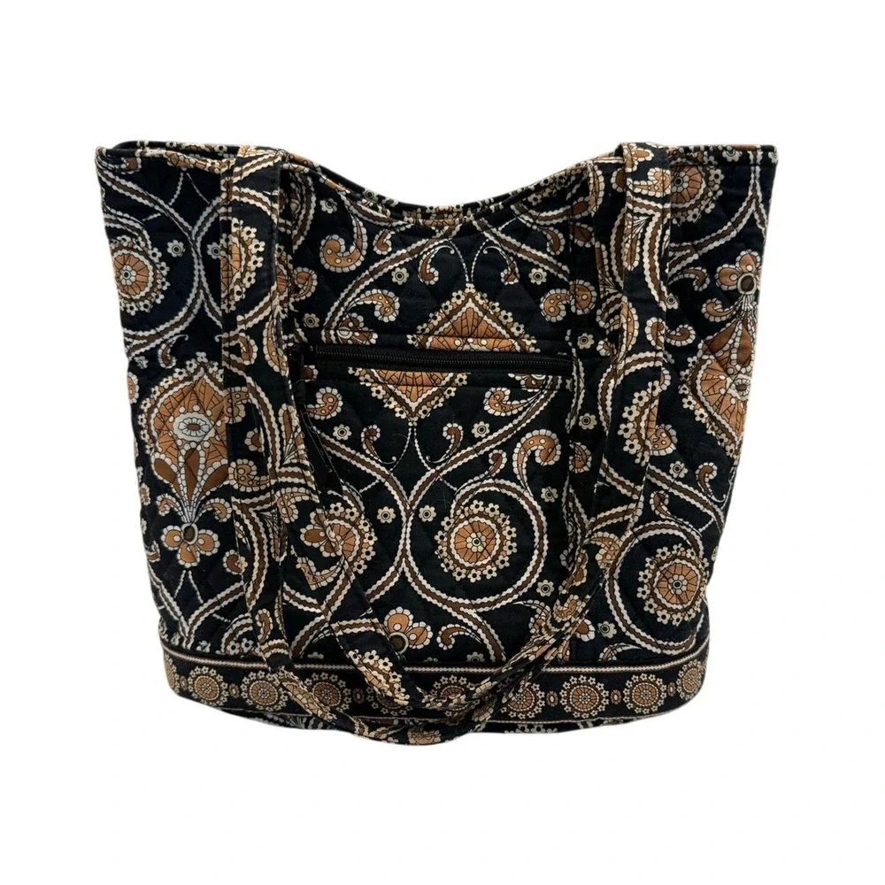 Vera Bradley Caffe Latte Paisley Medallion Tote Bag